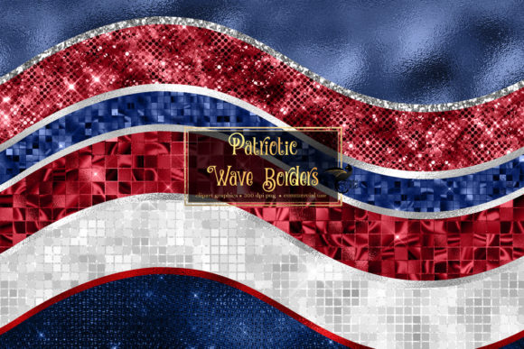 Download Patriotic Wave Borders Clipart - Wave Collection
