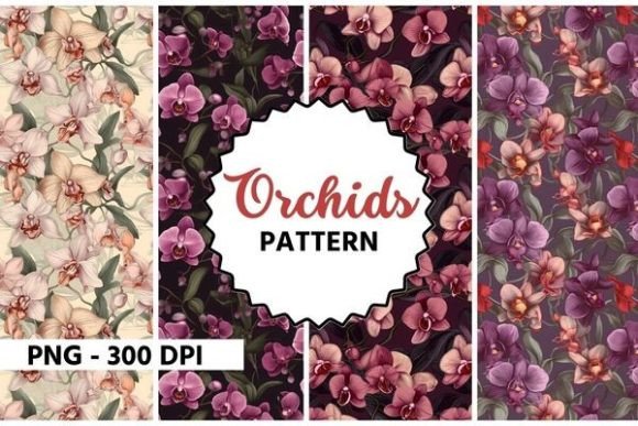 Download Orchids Flower Watercolor Pattern - Flower watercolor pattern Collection