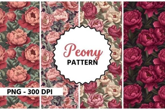Download Peony Flower Watercolor Pattern - Premium Resources