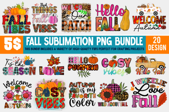 Download Fall Sublimation Big Bundle - Fall sublimation Collection
